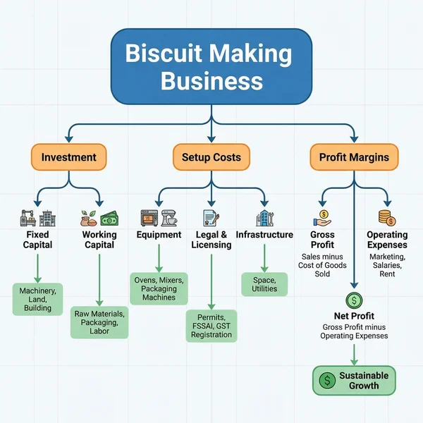 Biscuit Making Business, Investment, Setup Costs & Profit Margins