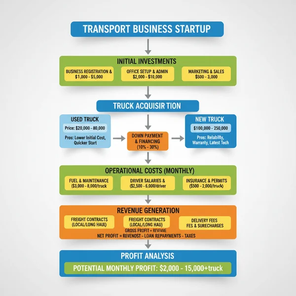 How to Start Transport Business Startup Costs, Truck Prices & Profits