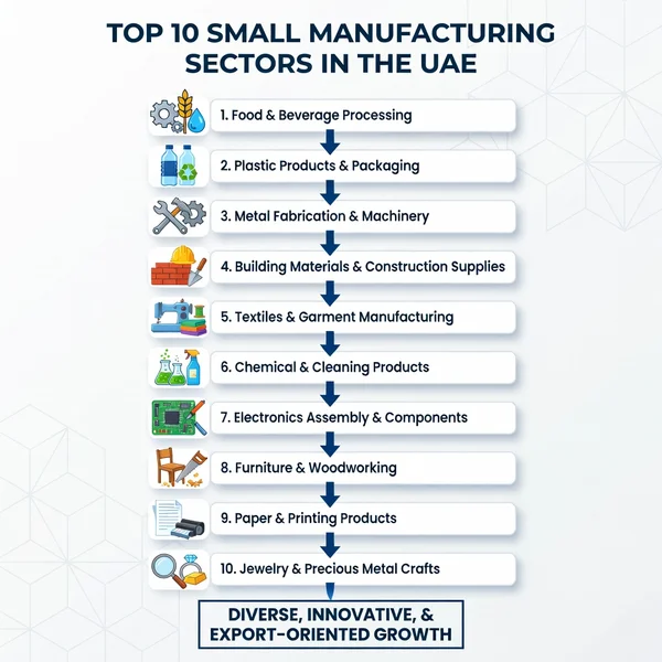 Top 10 Small Manufacturing in the UAE (Low Investment & High Profit)